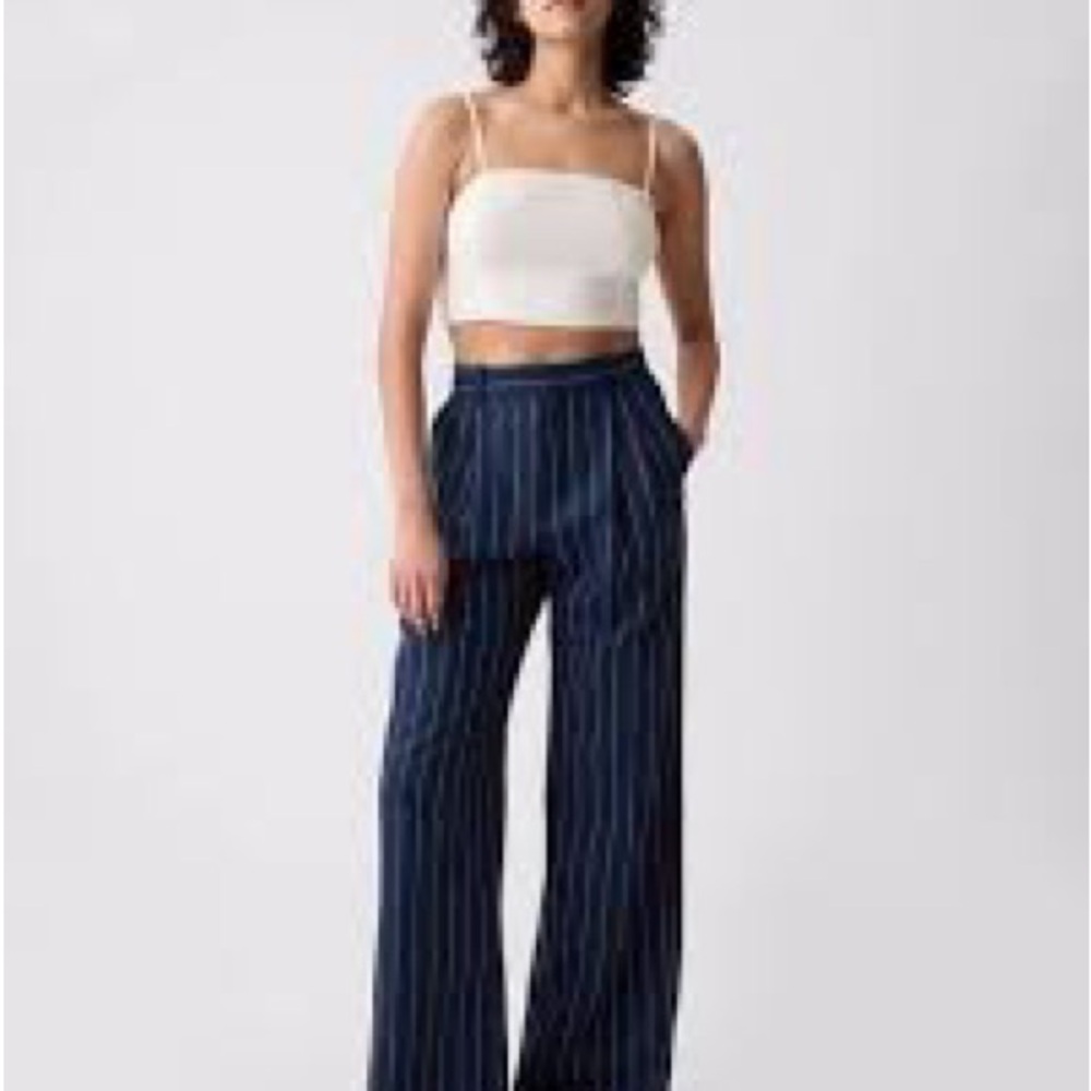 365 High Rise Linen-Cotton Trousers